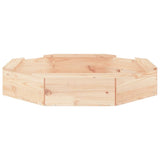 Sandbox with Seats Octagon Solid Wood Pine - 45-Degree Angle