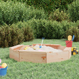 Sandbox With Seats Octagon Solid Wood Pine - Extra Image