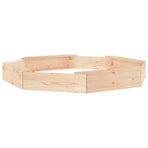 Sandbox With Seats Octagon Solid Wood Pine