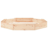 Sandbox With Seats Octagon Solid Wood Pine