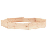 Sandbox With Seats Octagon Solid Wood Pine