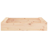 Sandbox with Seats Square Solid Wood Pine - Top-Down View