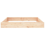 Sandbox With Seats Square Solid Wood Pine - Top-Down View