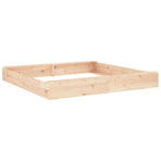 Sandbox With Seats Square Solid Wood Pine