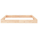 Sandbox with Seats Square Solid Wood Pine - 45-Degree Angle
