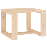 Garden Side Table 40x38x28.5 cm Solid Wood Pine - Front View