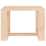 Garden Side Table 40x38x28.5 cm Solid Wood Pine - Side View
