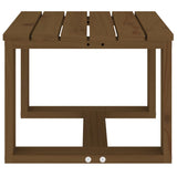 Garden Side Table Honey Brown 40x38x28.5 cm Solid Wood Pine - Top-Down View