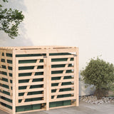 Wheelie Bin Storage Extension Solid Wood Pine - Side View