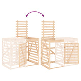 Wheelie Bin Storage Extension Solid Wood Pine - Extra Image