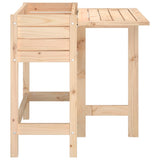Garden Planter with Folding Tabletop Solid Wood Pine - 45-Degree Angle