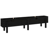 Garden Raised Bed Black 160x30x38 cm Solid Wood Pine