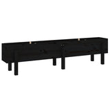 Garden Raised Bed Black 160x30x38 cm Solid Wood Pine - Top-Down View