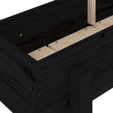 Garden Raised Bed Black 160x30x38 cm Solid Wood Pine