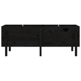 Garden Raised Bed Black 160x50x57 cm Solid Wood Pine - 45-Degree Angle