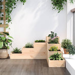 Garden Planter 4-Tier 80.5x79x36 cm Solid Wood Pine