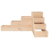 Garden Planter 4-Tier 80.5x79x36 cm Solid Wood Pine - Top-Down View
