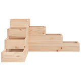 Garden Planter 4-Tier 80.5x79x36 cm Solid Wood Pine - 45-Degree Angle