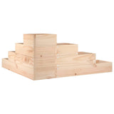 Garden Planter 4-Tier 80.5x79x36 cm Solid Wood Pine - Rear View