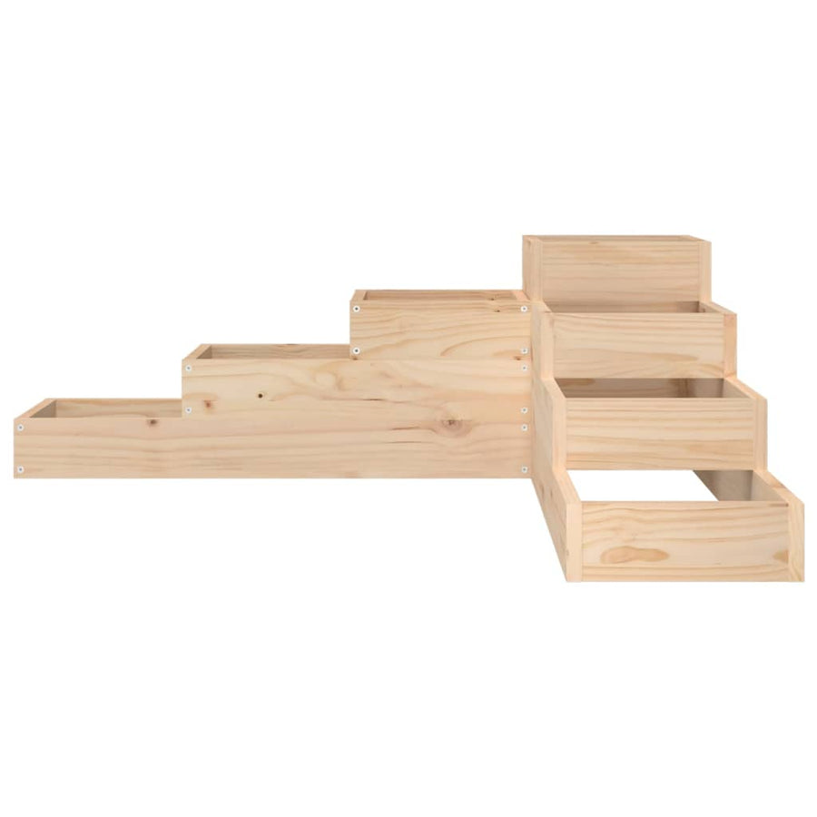 Garden Planter 4-Tier 106x104.5x36 cm Solid Wood Pine