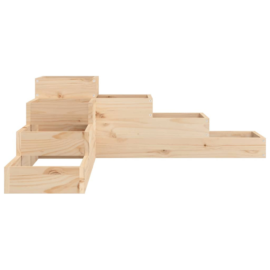 Garden Planter 4-Tier 106x104.5x36 cm Solid Wood Pine