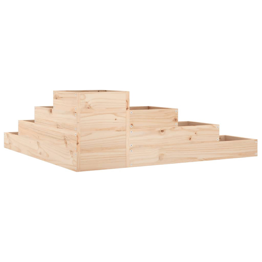 Garden Planter 4-Tier 106x104.5x36 cm Solid Wood Pine