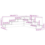 Garden Planter 4-Tier 106x104.5x36 cm Solid Wood Douglas - Extra Image