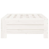 Parasol Base Cover White Solid Wood Pine - Top-Down View
