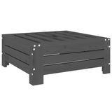 Parasol Base Cover Grey Solid Wood Pine - Front View