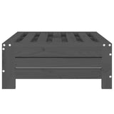 Parasol Base Cover Grey Solid Wood Pine - Top-Down View