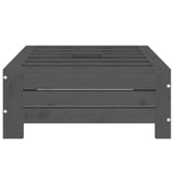 Parasol Base Cover Grey Solid Wood Pine - 45-Degree Angle