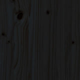 Parasol Base Cover Black Solid Wood Pine - Low Angle