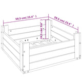 Parasol Base Cover Solid Wood Douglas - Extra Image