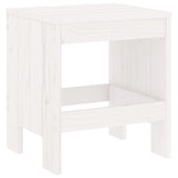 Garden Stools 2 pcs White 40x36x45 cm Solid Wood Pine - Rear View