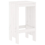 Bar Stools 2 pcs White 40x36x75 cm Solid Wood Pine - Side View