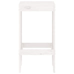 Bar Stools 2 pcs White 40x36x75 cm Solid Wood Pine