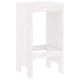 Bar Stools 2 pcs White 40x36x75 cm Solid Wood Pine - Rear View