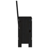 Bar Stools 2 pcs Black 40x42x120 cm Solid Wood Pine - 45-Degree Angle