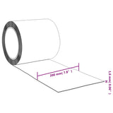 Door Curtain Transparent 200 mmx1.6 mm 50 m PVC - Close-Up Angle