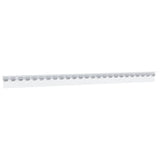 Mounting Rail Silver 1 m Stainless Steel - Top-Down View