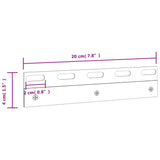 Connecting Plates 6 pcs Silver 20 cm Stainless Steel