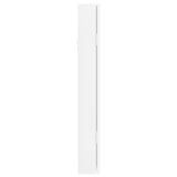 Mirror Jewellery Cabinet Wall Mounted White 30x8.5x67 cm - Rear View