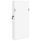 Mirror Jewellery Cabinet Wall Mounted White 30x8.5x67 cm