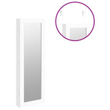Mirror Jewellery Cabinet Wall Mounted White 30x8.5x90 cm - Extra Image