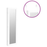 Mirror Jewellery Cabinet Wall Mounted White 30x8.5x106 cm - Extra Image