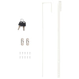 Mirror Jewellery Cabinet Wall Mounted White 30x8.5x106 cm