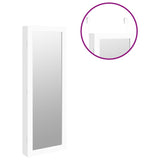 Mirror Jewellery Cabinet Wall Mounted White 37.5x10x106 cm - Extra Image