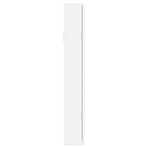 Mirror Jewellery Cabinet Wall Mounted White 37.5x10x67 cm