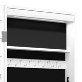 Mirror Jewellery Cabinet with LED Lights Wall Mounted White - Extra Image