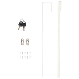 Mirror Jewellery Cabinet with LED Lights Wall Mounted White - Close-Up Angle